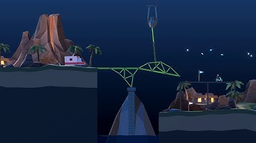 Poly Bridge 2 Level 2 - 15 "Weight Distribution" 100%