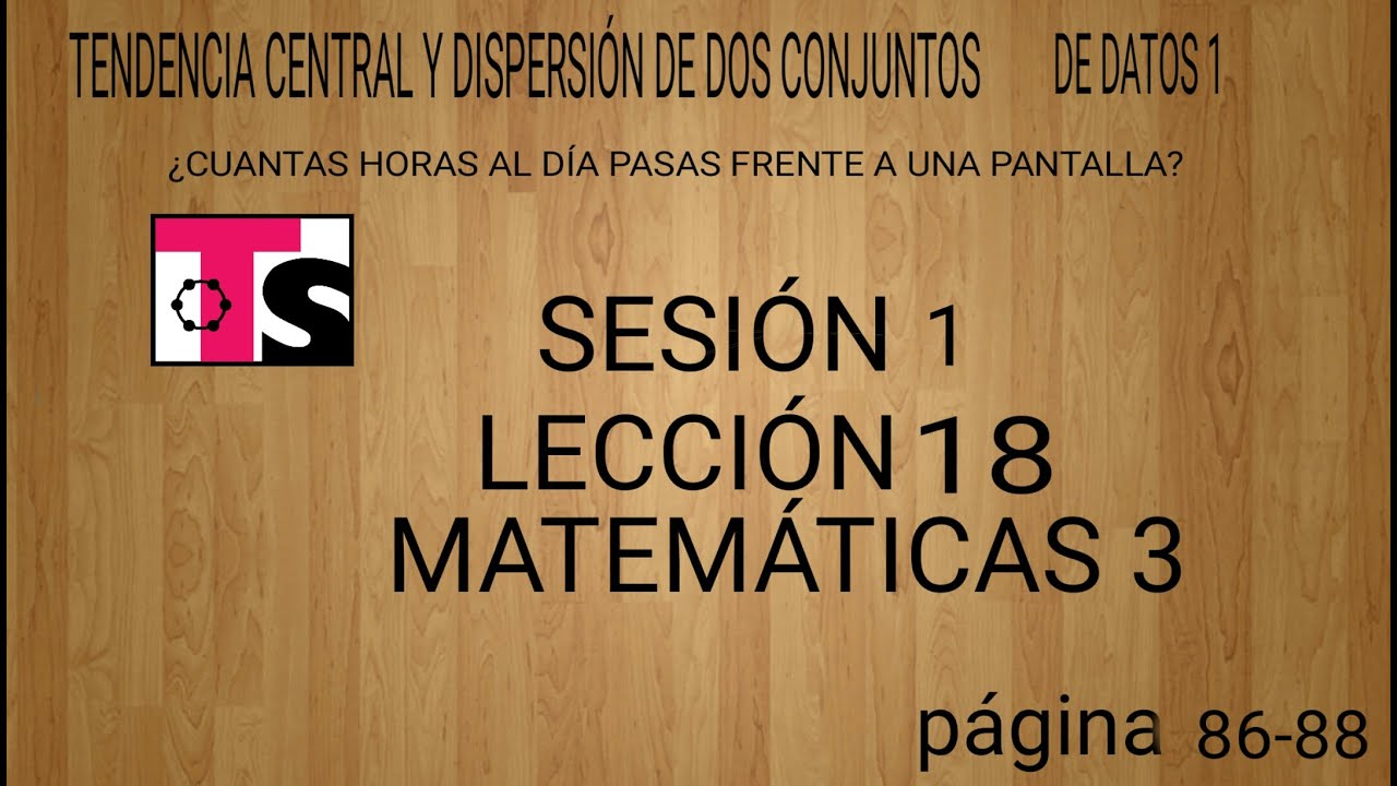 TENDENCIA CENTRAL Y DISPERSI N DE DOS CONJUNTOS DE DATOS 1 YouTube