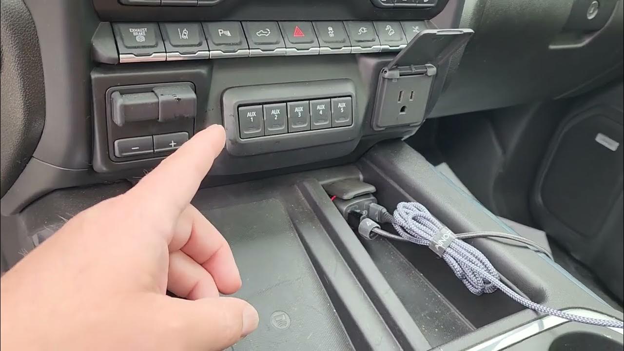 2021 GMC 2500 AT4 HD Upfitter switches relocated YouTube