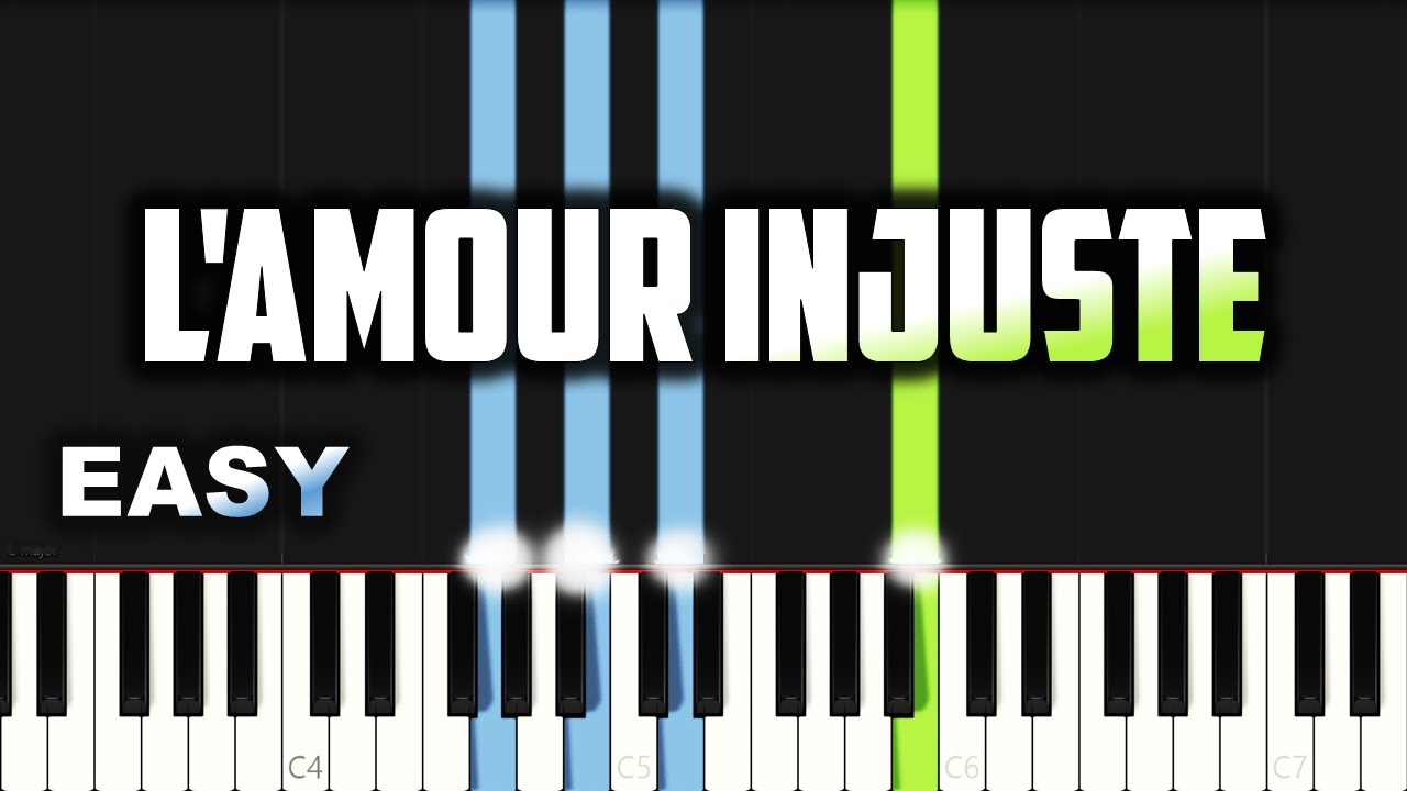 Gwen Dressaire - L'Amour Injuste | EASY PIANO TUTORIAL BY Extreme Midi