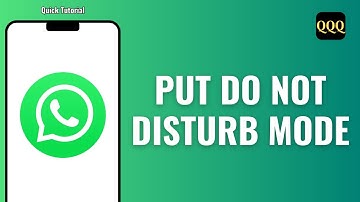 HOW TO PUT DO NOT DISTURB MODE ON WHATSAPP