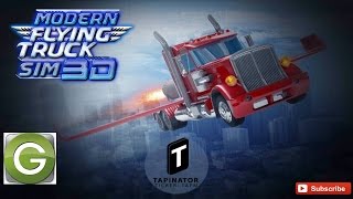 Modern Flying Truck Sim 3D - Android Gameplay HD screenshot 1