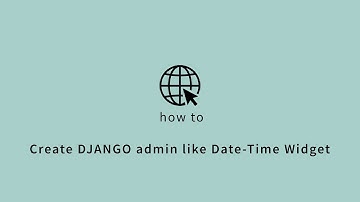 How to create Django admin like date time widget || How to