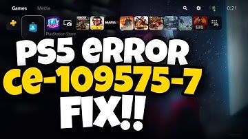 How To Fix PS5 Error Code CE-109575-7 | PS5 CE-109575-7 Fix