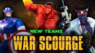 NEW Teams for WAR Scourge | Unlock Red Hulk Smartly | Save Resources | MARVEL Strike Force