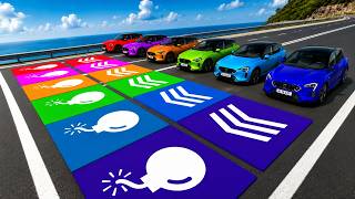 Color Cars vs Mystery Tiles Challenge! 🚗💥 Which Car Will Survive? screenshot 3