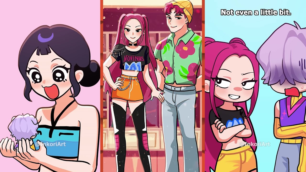 Jinu and Rumi Compilation – Hey girl you like me a little bit | Demon Slayer Kpop