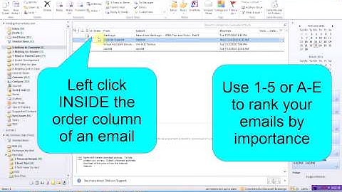 How to Create "Order" Column in Outlook 2010 - by Turner Time Management