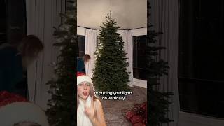 The right way to put lights on the tree?! 😯🎄 #viralvideo #christmas #tips
