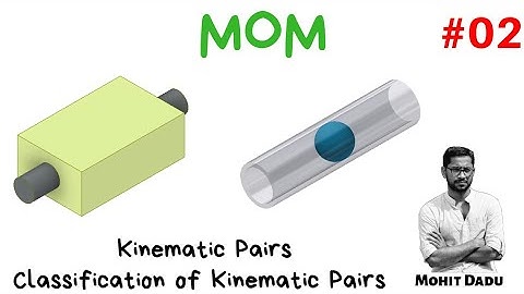 Kinematic Pairs and their Classification | MOM | Mechanics of Machinery | KTU | S5 Mech |