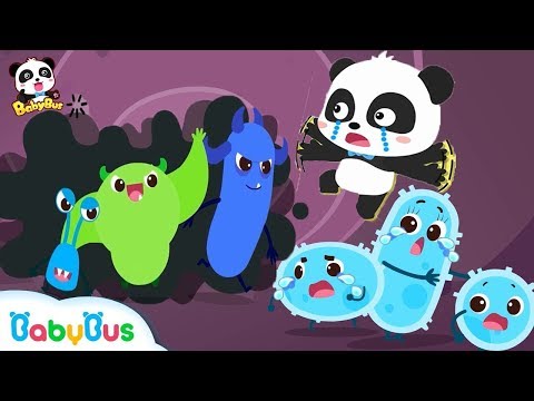 big-germs-are-making-a-mess-in-baby-panda's-body-|-good-habits-song-|-kids-safety-tips-|-babybus