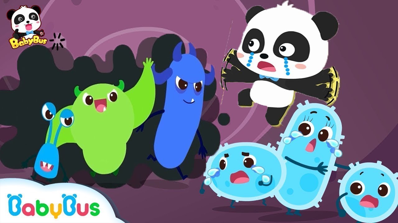 Big Germs Are Making A Mess In Baby Panda'S Body | Good Habits Song | Kids Safety Tips | Babybus