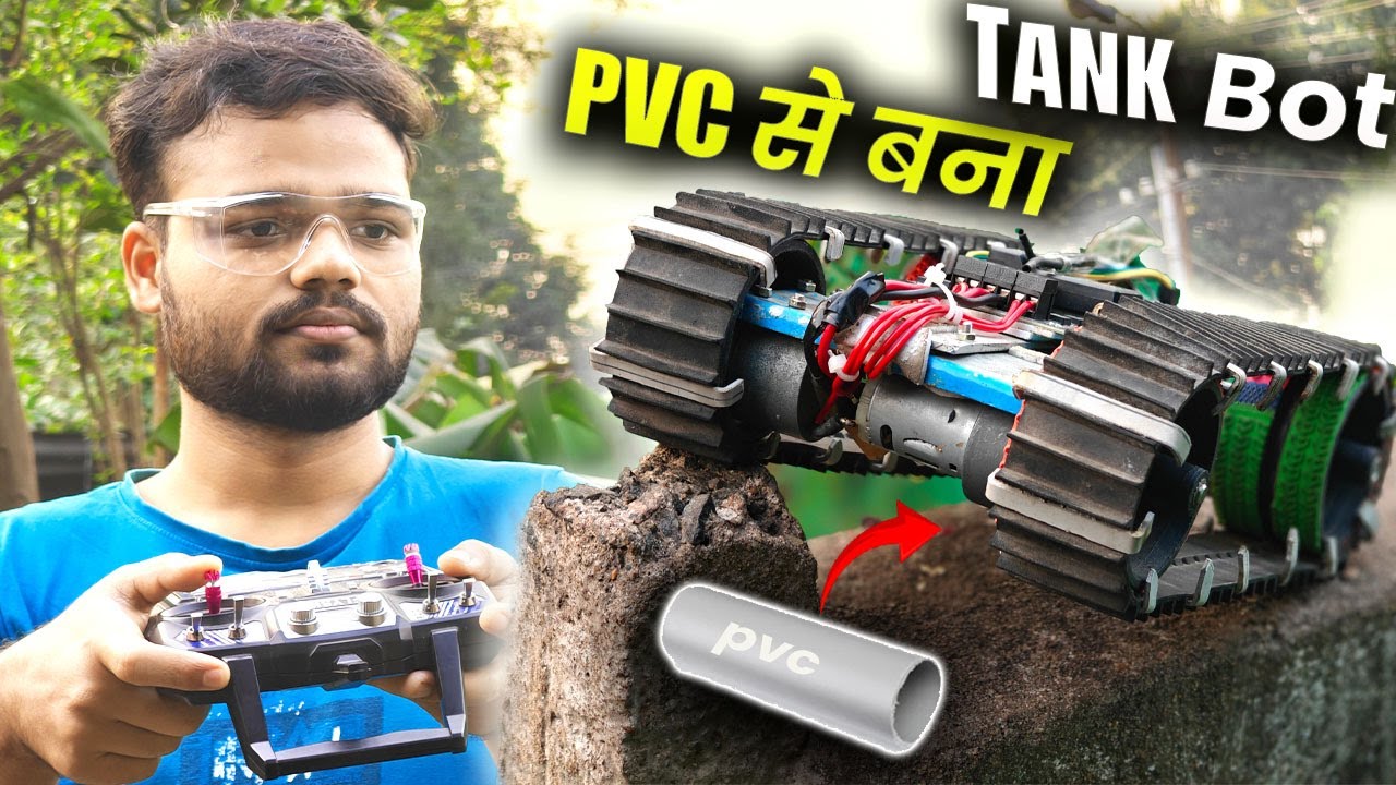 PVC से बना Wireless Tank Bot 🔥 IIT Kharagpur Tech Fest 2025 | DIY RC Rover