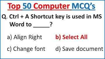 Top 50 Computer MCQS | PPSC Computer mcqs | Computer mcqs with answers | PPSC, FPSC, CSS, NTS, UPSC