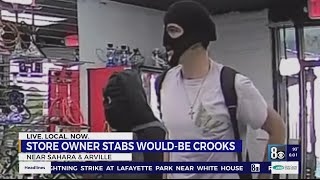 Las Vegas shop owner stabs would-be thief multiple times