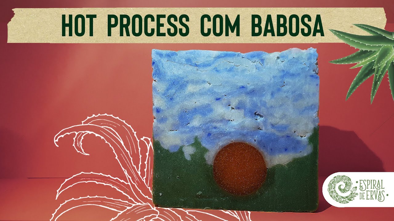 Hot Process de Média Temperatura FLUÍDO COM BABOSA e decoração de paisagem