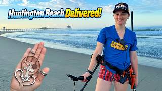 Huntington Beach Metal Detecting | We BOTH Found Silver!