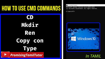 How To USE  [CD,MKDIR,COPY CON,REN,TYPE] Commands in COMMAND PROMPT 💥You Should Know💥Windows10.