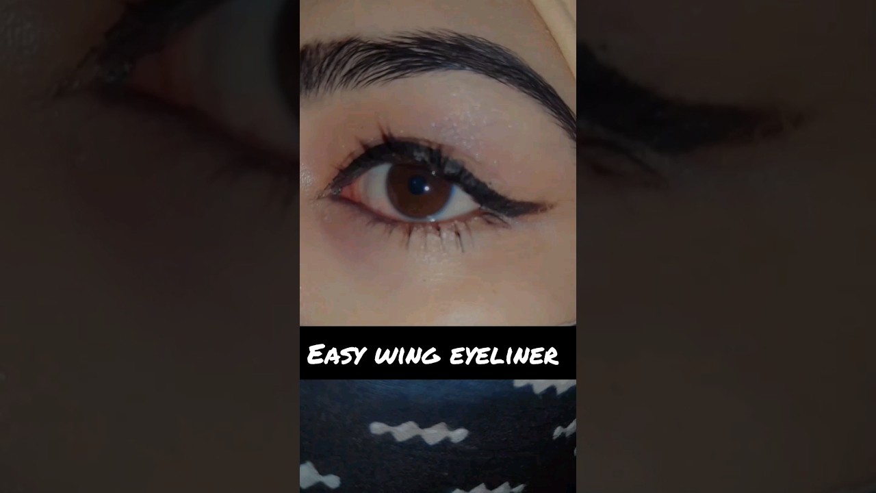 easy and simple wing eyeliner 