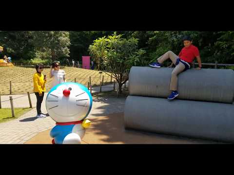 Doraemon real  playground pipe in Tokyo museum
