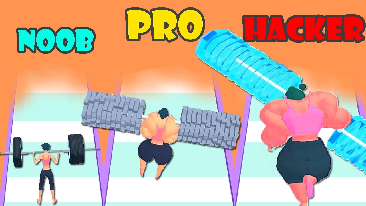 NOOB vs PRO vs HACKER in Weight Runner 3D | Ba Ba Gaming