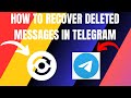 How To Recover Deleted Messages On Telegram (2024)