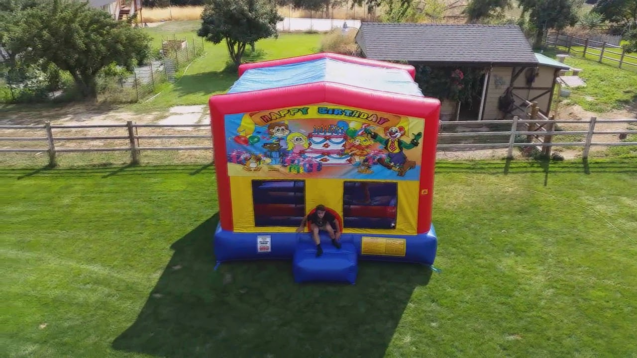 Birthday Bounce House Meridian Idaho Cupcake Bounce YouTube