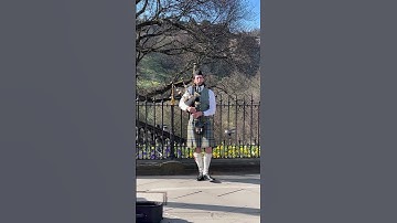 Thumbnail of Beautiful bagpipe music playing with #Edinburgh 🏰#Castle … #history #bagpipes #scotland #UK #travel