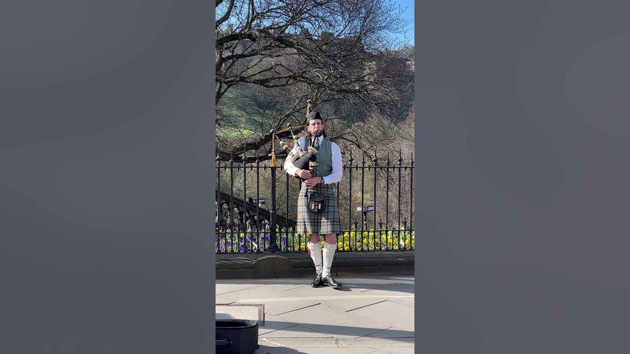 Beautiful bagpipe music playing with #Edinburgh 🏰#Castle … #history #bagpipes #scotland #UK #travel