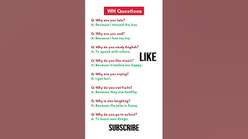 50 WH-Questions in English | Learn How, When, Where & Why with Examples! #english #learnenglish