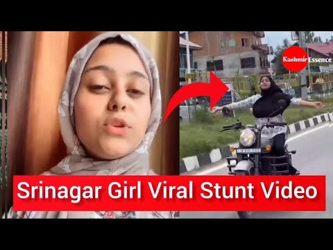 After the Srinagar Girl video went viral on Social Media Platforms, A Girl stunt biker apologised