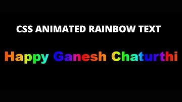 Animated Rainbow Gradient Text Using HTML and CSS Step by Step Tutorial.