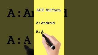APK  full form| full form of apk | #shorts screenshot 1