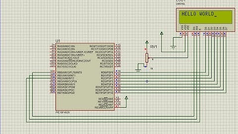 Interfacing of LCD 16x2 with PIC microcontroller