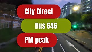 City Direct bus 646 (PM peak)