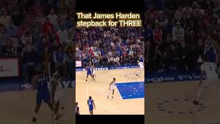 James Harden Stepback For Three