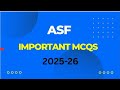 ASF Jobs Test Preparation 🔥 | Must Watch Video 🇵🇰 