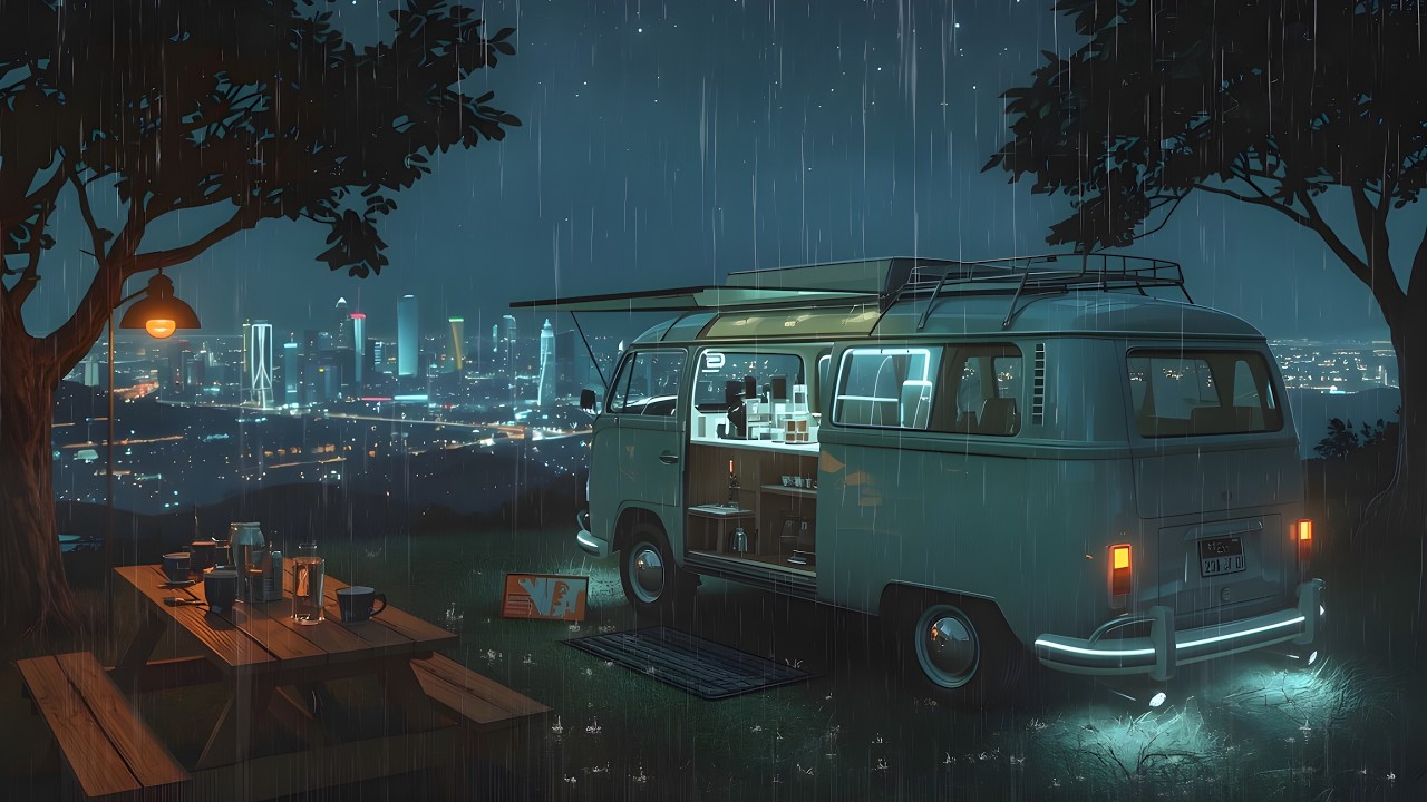 90's Chill Lofi 🌧️ Soft Gentle Rain Lofi for Peaceful Night Sleep 💤