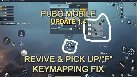 GAMELOOP KEY MAPPING REVIVE & PICK UP PROBLEM FIX | PUBG MOBILE AIMING PROBLEM | 1.4 LATESTSOLUTION