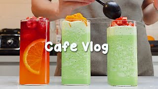 🍩말차 애호가-카페브이로그30분모아보기🍵30mins Cafe Vlog/카페브이로그/cafe vlog/asmr/Tasty Coffee#487