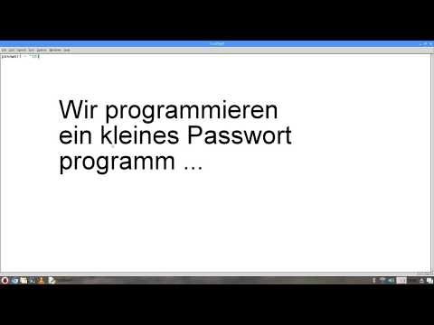 Python Passwort Programm auf dem Raspberry Pi