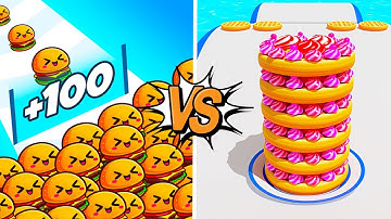 Food Run Vs Pancake rush 🍔🍔🍔 Walkthrough all levels Gameplay UH5642