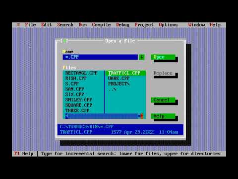 Circle code using Turbo c++