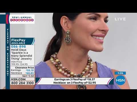 Heidi Daus Swan Song Crystal and Simulated Pearl Drop Necklace - 22389885 |  HSN
