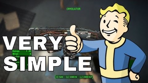 Fallout 4 - How To Get The Cryolater At Level One (EASY)