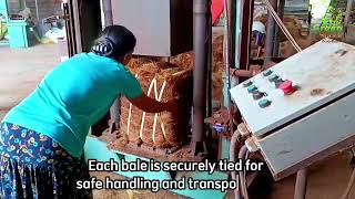 Coir Bale Production Process