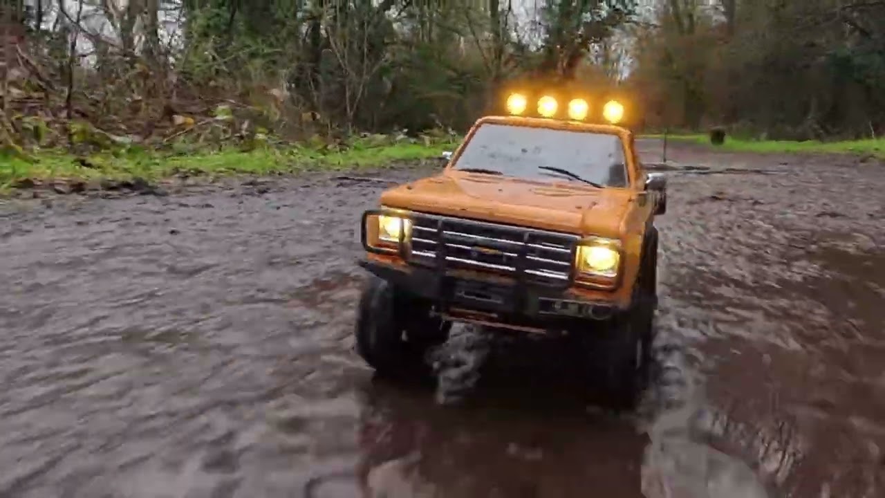 Muddy January Trails - Taking a walk with the K10 #fms #chevrolet #muddytrails 