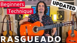 How to play RASGUEADO | 3 Finger | Flamenco Guitar Lesson (UPDATED)