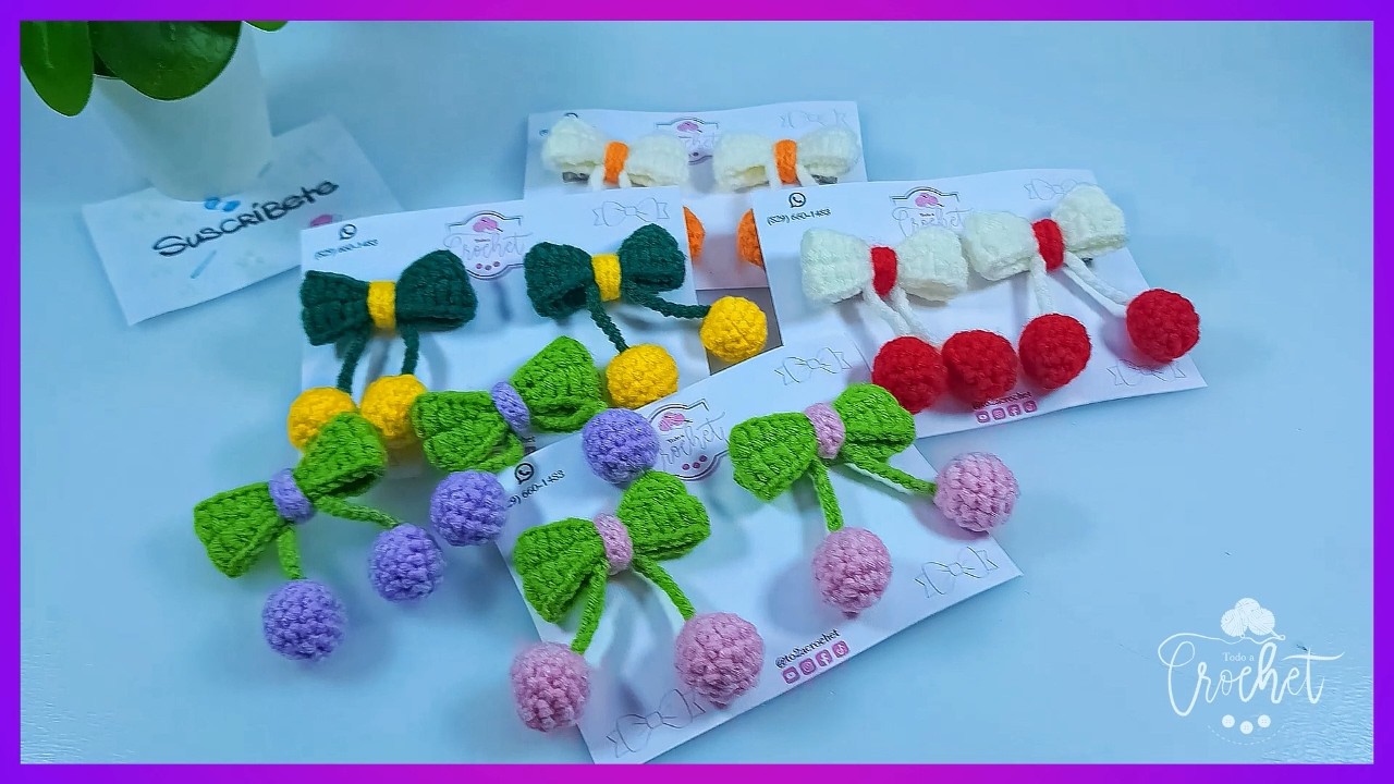 🌸 Hermosos Broches para el Cabello Tejidos a Crochet [Modelo 2] - Fácil y Rápido Tutorial