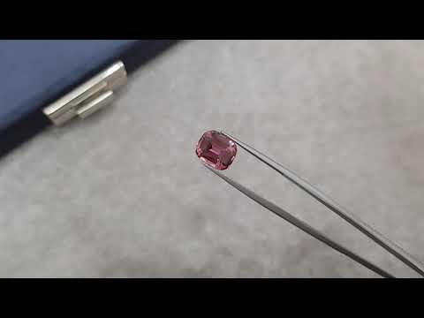 Purple pink cushion-cut tourmaline 4.78 carats, Nigeria Video  № 2